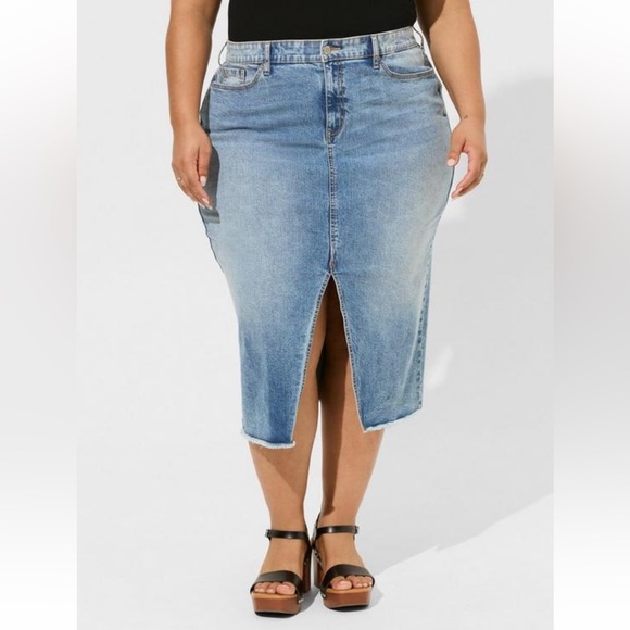 torrid Dresses & Skirts - Torrid Denim Midi Skirt
